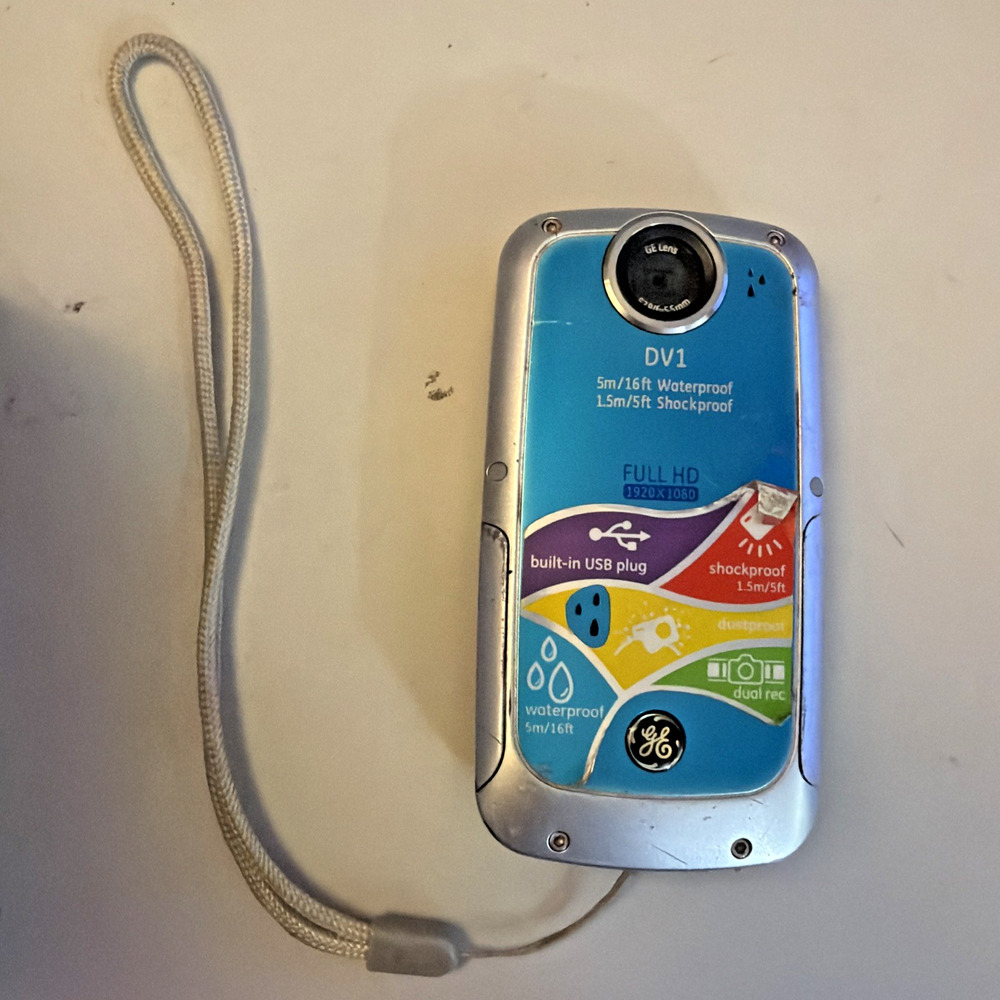 GE Digital FHD Video Camera DV1 Pocket Video Camera